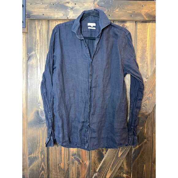 Reiss Linen Button Down Shirt - Picture 1 of 7